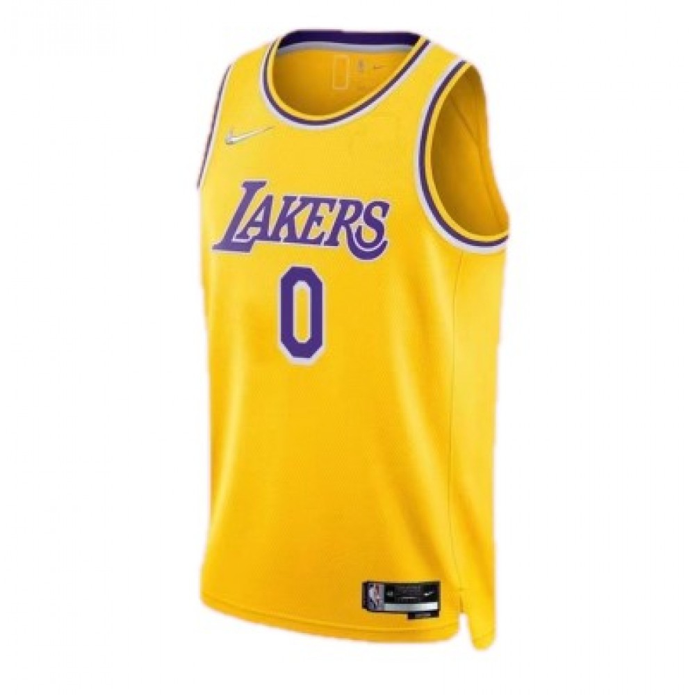 Men's Los Angeles Lakers Russell Westbrook #0 Gold 2021/22 Swingman Jersey - Icon Edition-Pro Kit Vault | Brand New 26/27 Sports Jerseys